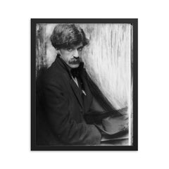 Alfred Stieglitz framed print on a plain backdrop in size 16"x20".