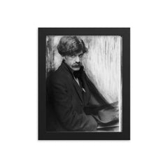 Alfred Stieglitz framed print on a plain backdrop in size 8"x10".