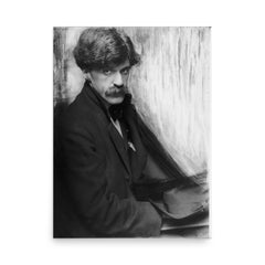 Alfred Stieglitz poster on a plain backdrop in size 18"x24".