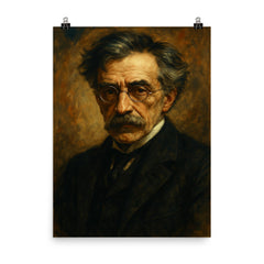 Alfred Stieglitz poster on a plain backdrop in size 8"x10".