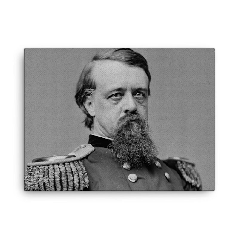 Alfred Terry canvas print on a plain backdrop in size 18