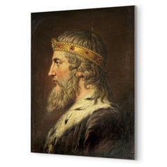 Alfred the Great metal print mockup