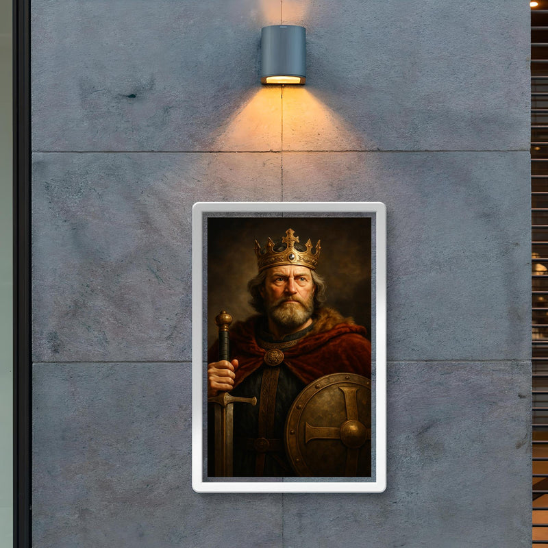 Alfred the Great regal portrait poster 2