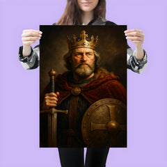 Alfred the Great regal portrait poster 3