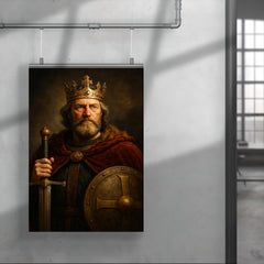 Alfred the Great regal portrait poster 4
