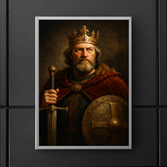 Alfred the Great regal portrait poster 5