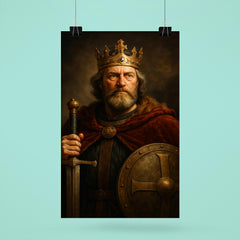 Alfred the Great regal portrait poster 6