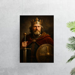 Alfred the Great regal portrait poster 7