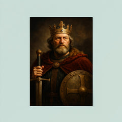 Alfred the Great regal portrait poster 8