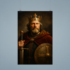 Alfred the Great regal portrait poster 9