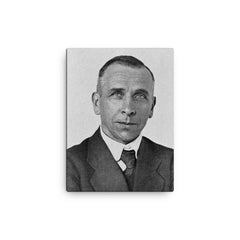 Alfred Wegener canvas print on a plain backdrop in size 12"x16".