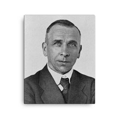Alfred Wegener canvas print on a plain backdrop in size 16"x20".