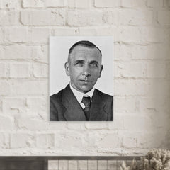 Alfred Wegener metal print mockup