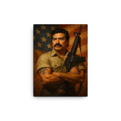 Alfredo Cantu Gonzalez canvas print on a plain backdrop in size 12"x16".