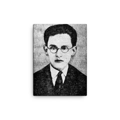 Alfredo Espino canvas print on a plain backdrop in size 12"x16".