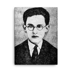 Alfredo Espino canvas print on a plain backdrop in size 18"x24".