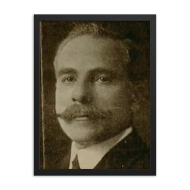 Alfredo Salafia framed print on a plain backdrop in size 18