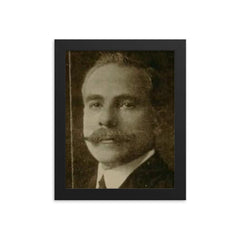 Alfredo Salafia framed print on a plain backdrop in size 8"x10".