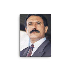 Ali Abdallah Salih canvas print on a plain backdrop in size 12"x16".