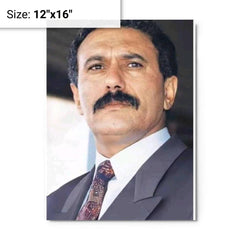 Ali Abdallah Salih metal print on a plain backdrop in size 12"x16".