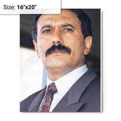 Ali Abdallah Salih metal print on a plain backdrop in size 16"x20".