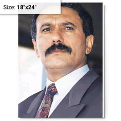 Ali Abdallah Salih metal print on a plain backdrop in size 18"x24".