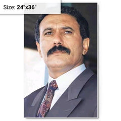 Ali Abdallah Salih metal print on a plain backdrop in size 24"x36".