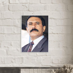 Ali Abdallah Salih metal print mockup