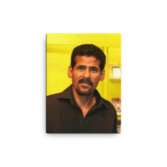 Ali Bahar canvas print on a plain backdrop in size 12"x16".