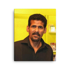 Ali Bahar canvas print on a plain backdrop in size 16"x20".