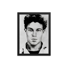 Ali La Pointe framed print on a plain backdrop in size 12"x16".