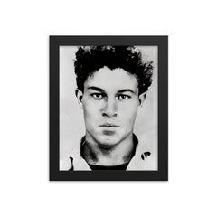 Ali La Pointe framed print on a plain backdrop in size 8"x10".