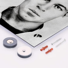 Ali La Pointe metal print mockup