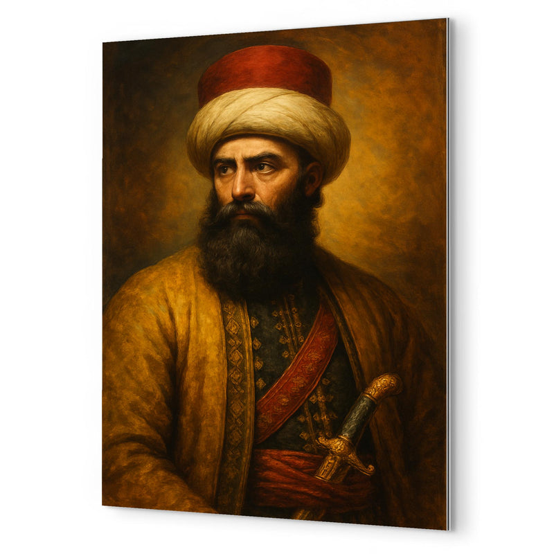 Ali Pasha metal print mockup
