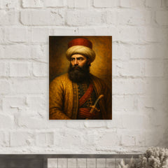 Ali Pasha metal print mockup