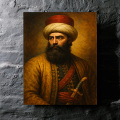 Ali Pasha metal print mockup