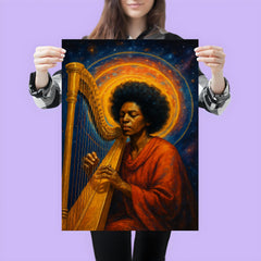 Alice Coltrane harp and astral halo poster 3
