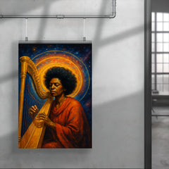 Alice Coltrane harp and astral halo poster 4