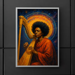 Alice Coltrane harp and astral halo poster 5