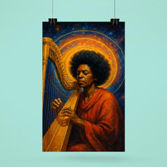 Alice Coltrane harp and astral halo poster 6