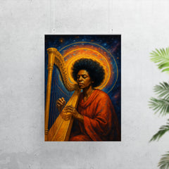 Alice Coltrane harp and astral halo poster 7