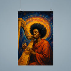 Alice Coltrane harp and astral halo poster 9
