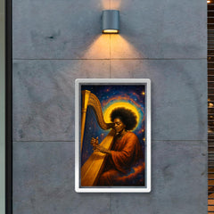 Alice Coltrane harp and cosmic aura poster 2