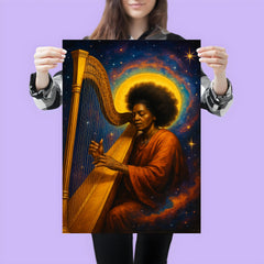 Alice Coltrane harp and cosmic aura poster 3