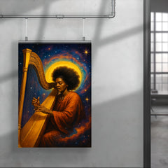 Alice Coltrane harp and cosmic aura poster 4