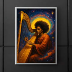 Alice Coltrane harp and cosmic aura poster 5