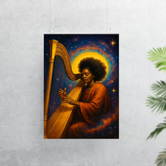 Alice Coltrane harp and cosmic aura poster 7