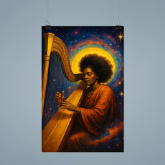 Alice Coltrane harp and cosmic aura poster 9