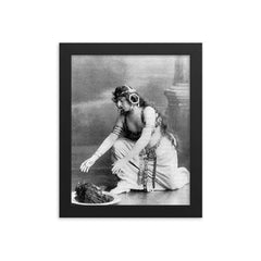 Alice Guszalewicz framed print on a plain backdrop in size 8"x10".