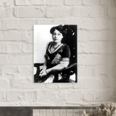 Alice Guy-Blaché metal print mockup